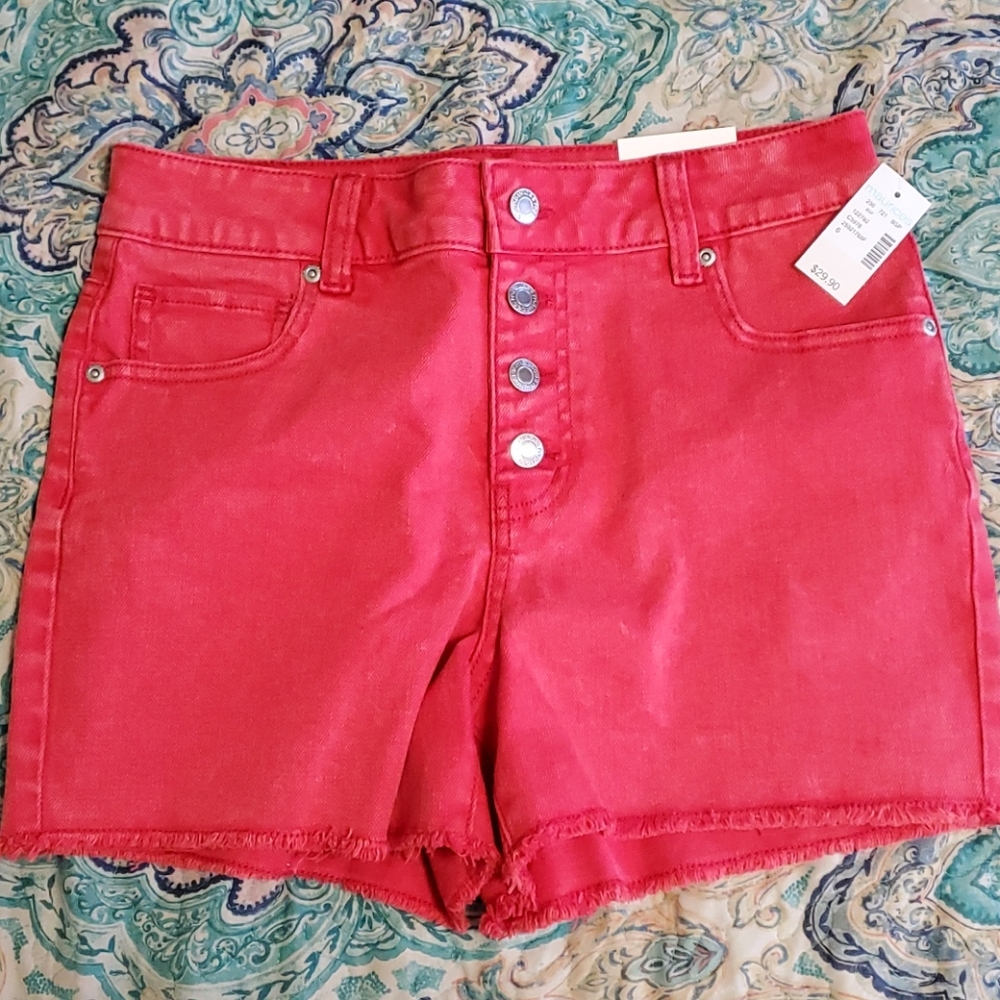 Red shorts